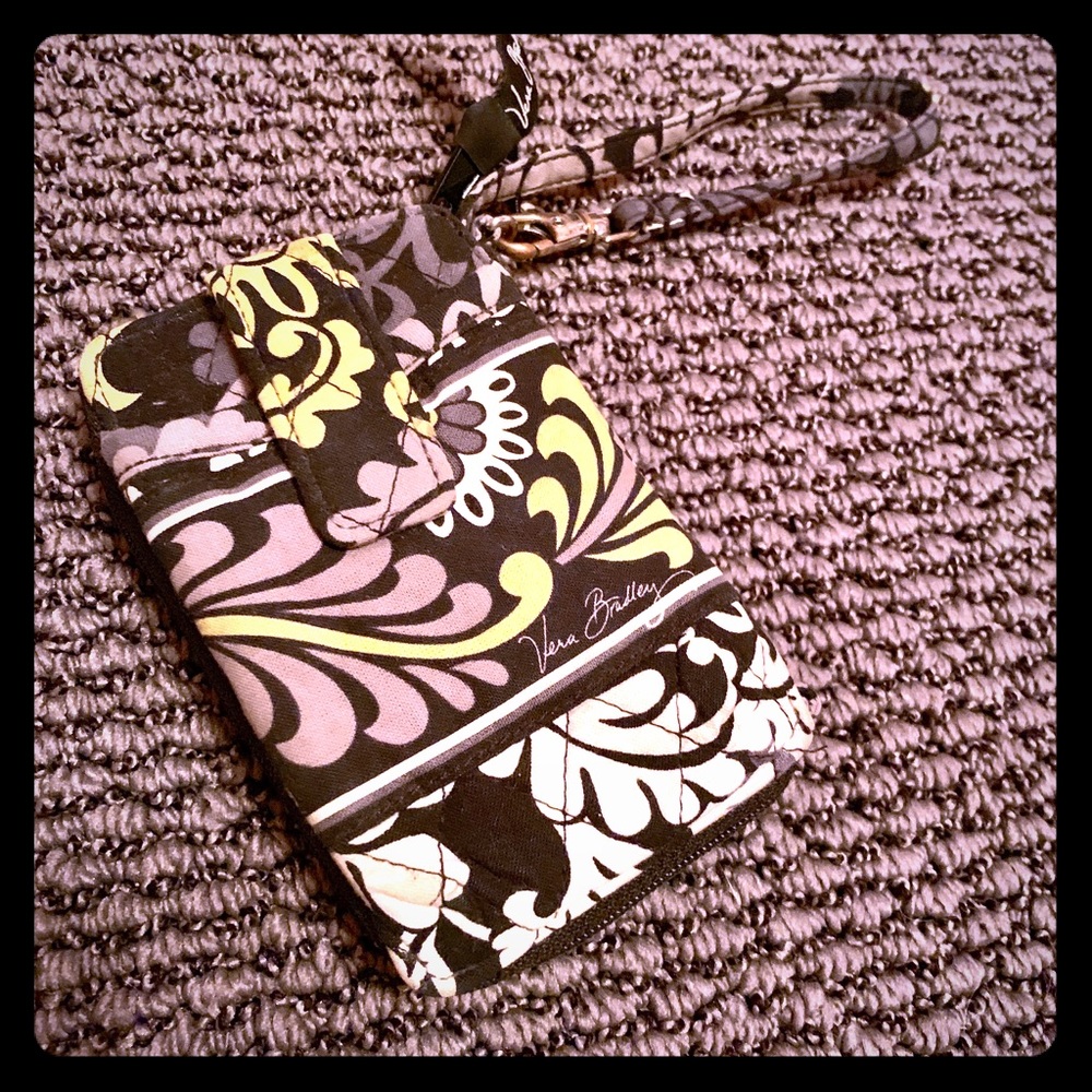 Vera Bradley Wallet and Phone Case w/Strap